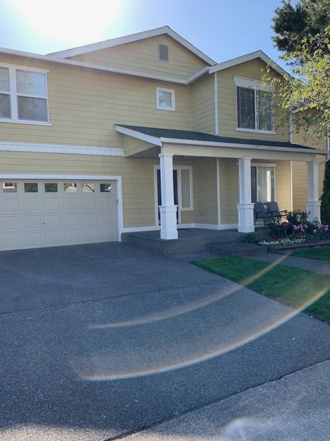 Exterior painting and plank aka fiber cement lap siding installation